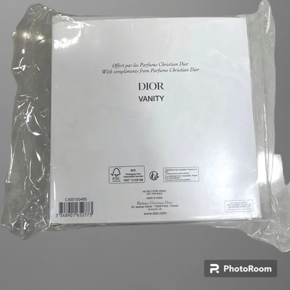 Dior Linen Pouch/Cosmetics Bag Round Box Gift Set